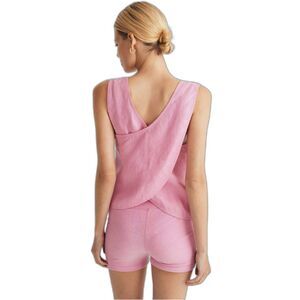 Madewell linen Pink Tank Top